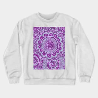 Purple Flowers Crewneck Sweatshirt